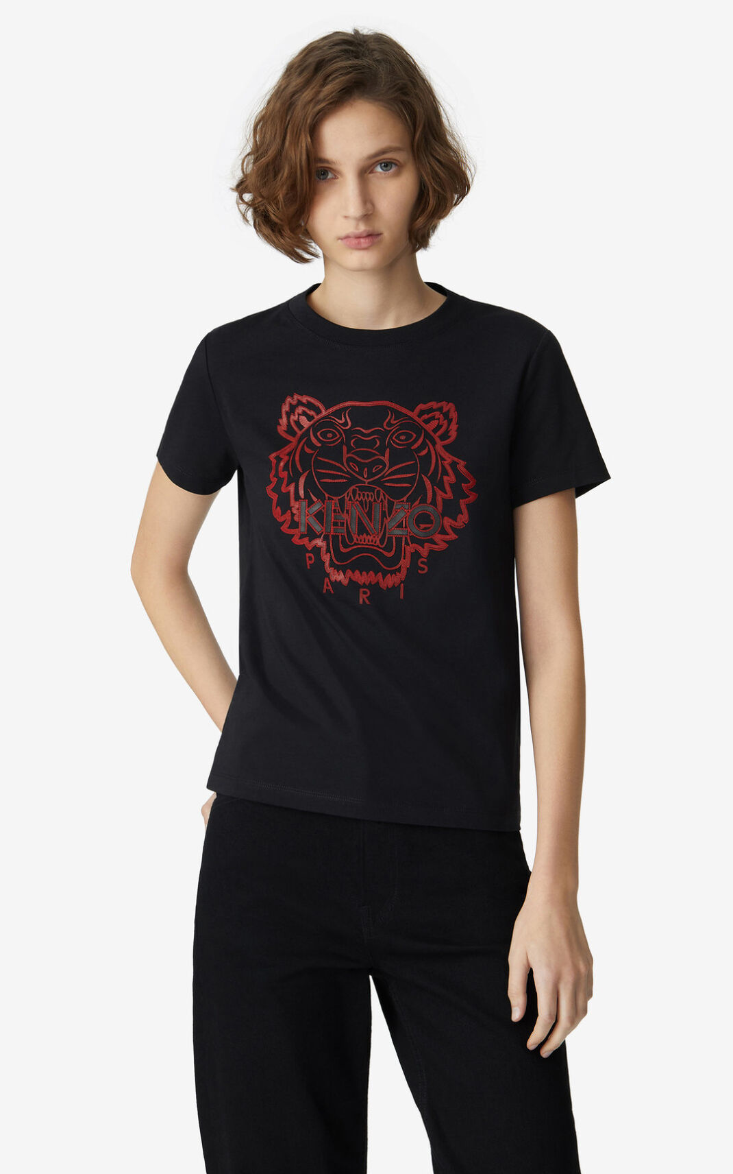 Kenzo Tiger T-shirts Dame - Sort DK-919125